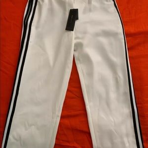 BCBGMAXAZRIA Elton Stripe-Detail Pants Size S